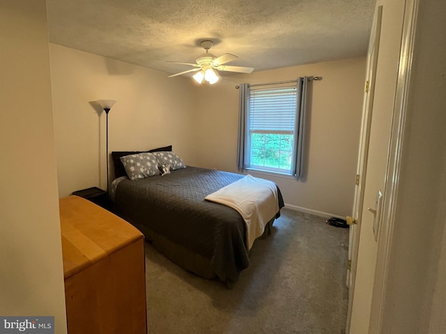 35904 Army Navy Dr, Mechanicsville, MD 20659 - bedroom with carpet, a textured ceiling, and a ceiling fan