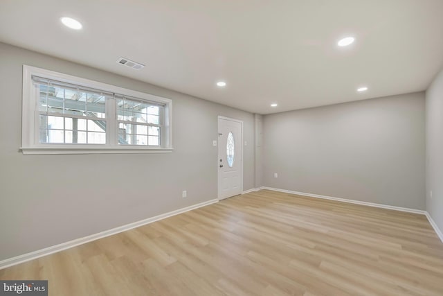982 Branch Dr, Herndon, VA 20170 - foyer with recessed lighting and light wood-style floors