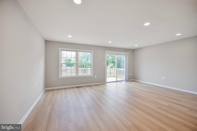 982 Branch Dr, Herndon, VA 20170 - spare room featuring light wood-style floors and recessed lighting