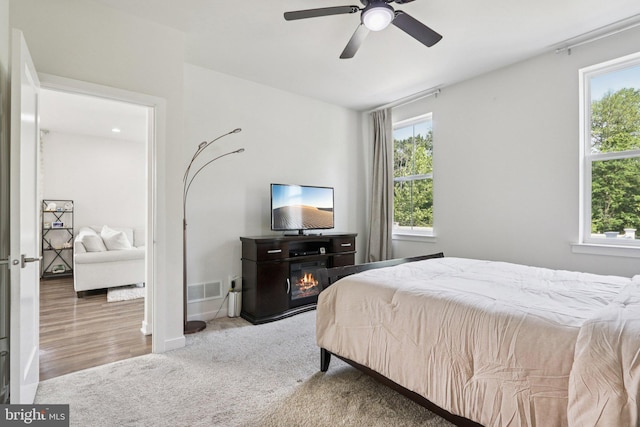 213 Wynstone Ct, Colmar, PA 18915 - carpeted bedroom featuring multiple windows and a ceiling fan