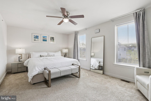 213 Wynstone Ct, Colmar, PA 18915 - carpeted bedroom featuring baseboards and a ceiling fan