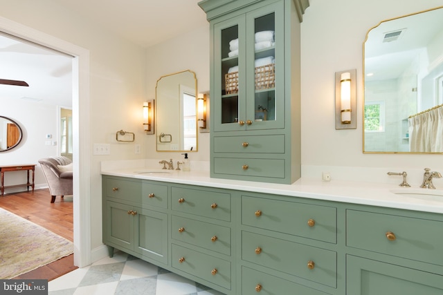 1032 N New St, West Chester, PA 19380 - ensuite bathroom featuring double vanity and healthy amount of natural light