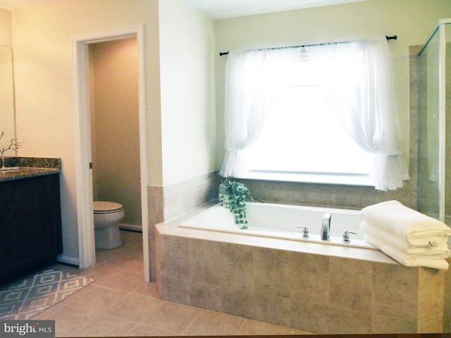 15152 Santander Dr, Gainesville, VA 20155 - bathroom with plenty of natural light, a garden tub, and vanity