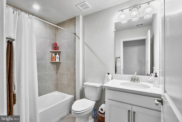 15937 Cucumber Magnolia Way, Haymarket, VA 20169 - bathroom with vanity, shower / tub combo, and tile patterned floors