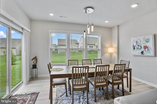 15937 Cucumber Magnolia Way, Haymarket, VA 20169 - dining area featuring recessed lighting and light wood-style floors
