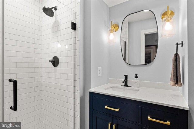 200 Sweetbriar, Winchester, VA 22603 - bathroom featuring a stall shower and vanity