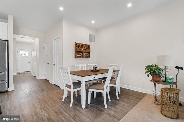 346 Goodwick Dr, Middletown, DE 19709 - dining space featuring wood finished floors and recessed lighting