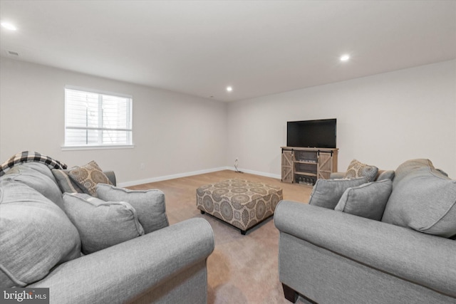 346 Goodwick Dr, Middletown, DE 19709 - living room featuring recessed lighting and light carpet