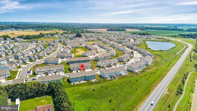 346 Goodwick Dr, Middletown, DE 19709 - aerial view of property and surrounding area with a large body of water and nearby suburban area