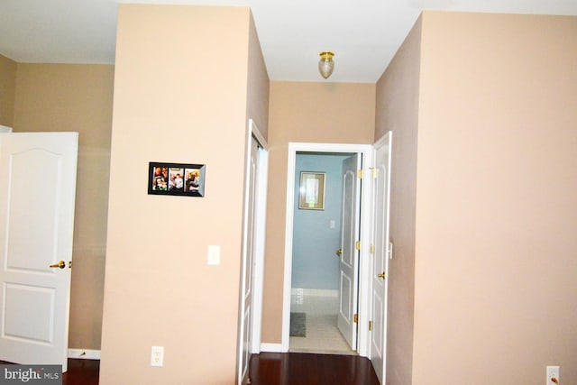 12 Atrium Dr, Trenton, NJ 08620 - corridor with dark wood-style flooring and baseboards