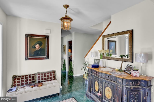 1319 Shady Ln, Tamaqua, PA 18252 - hallway featuring tile patterned flooring and baseboards