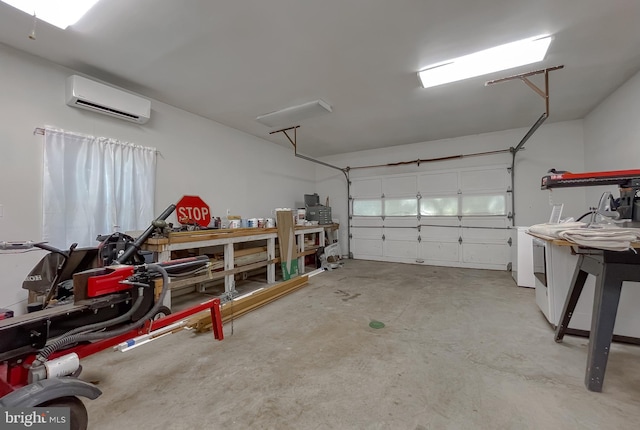 12987 Holly Way, Lusby, MD 20657 - garage with a wall mounted air conditioner