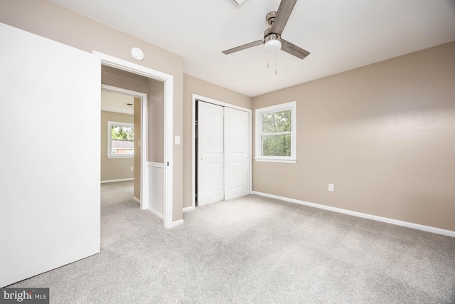 7043 Cromwell Ave, Salisbury, MD 21804 - unfurnished bedroom with carpet floors, a closet, and ceiling fan
