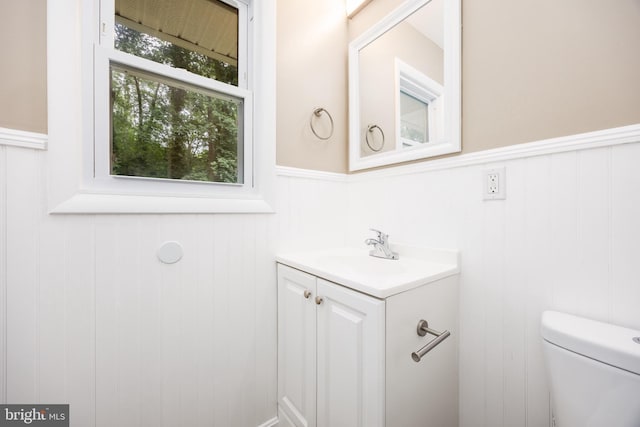 7043 Cromwell Ave, Salisbury, MD 21804 - bathroom with vanity and a wainscoted wall