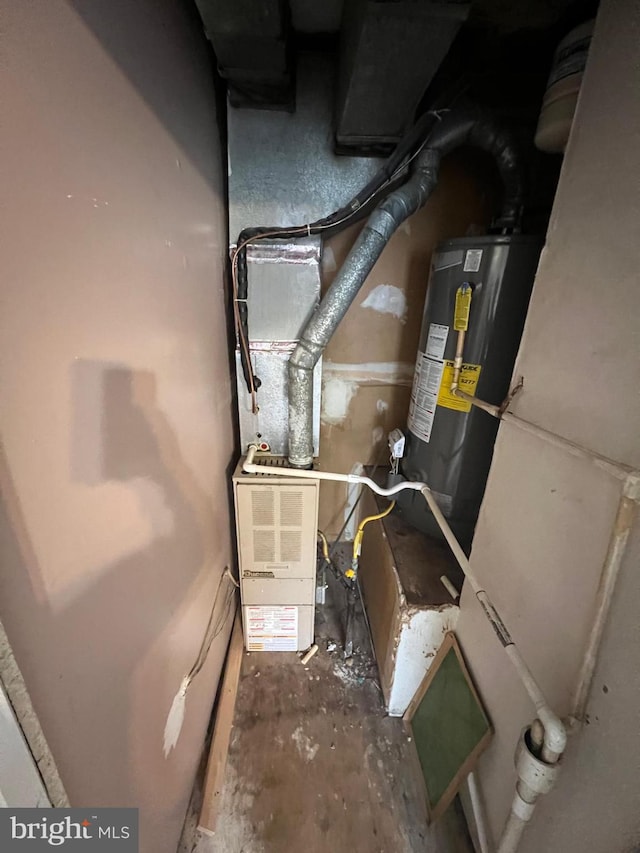 1730 Fountain Rock Way Unit 1730-C, Edgewood, MD 21040 - utility room with gas water heater