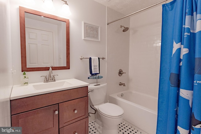 4328 Rolling Stone Way, Alexandria, VA 22306 - bathroom with vanity, shower / tub combo with curtain, and tile patterned floors