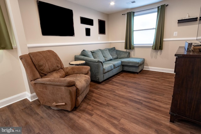 4328 Rolling Stone Way, Alexandria, VA 22306 - living room featuring wood finished floors and recessed lighting
