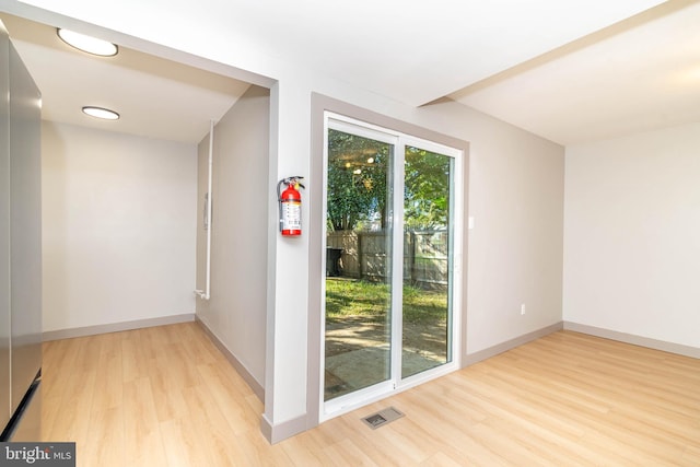 43 Vernon Ct, Sicklerville, NJ 08081 - doorway to outside featuring light wood-style flooring and baseboards