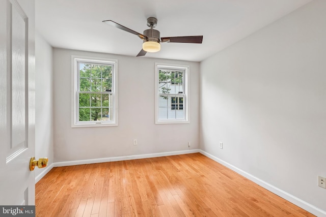 434 N Budd St, Philadelphia, PA 19104 - spare room featuring light wood-style floors and ceiling fan