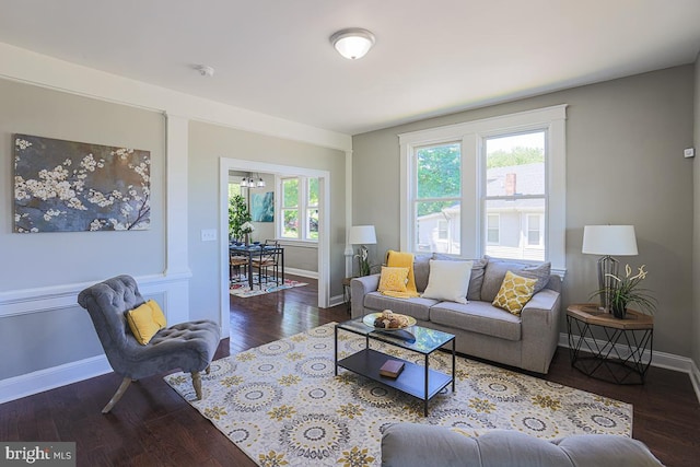 4001 Ridgecroft Rd, Baltimore, MD 21206 - living area with wood finished floors