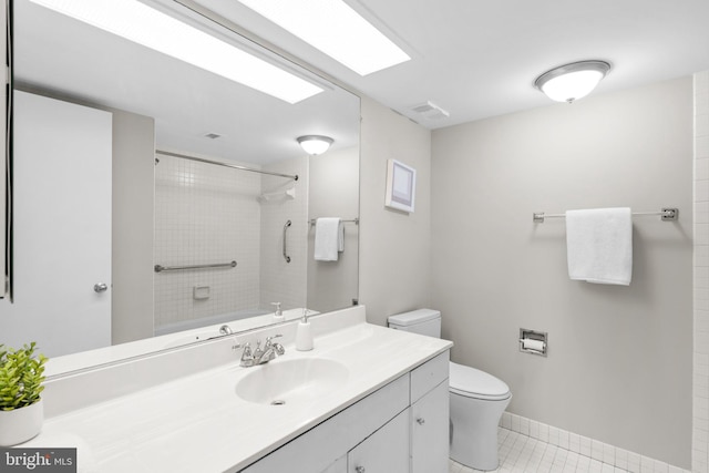 5501 Seminary Rd Unit 407S, Falls Church, VA 22041 - bathroom with vanity and tile patterned floors