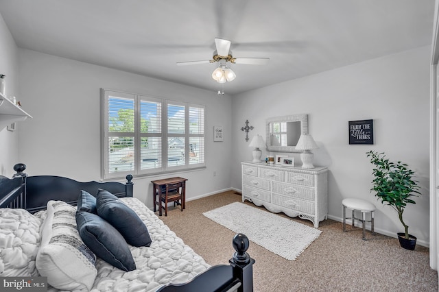 1632 Breakers Dr, Manahawkin, NJ 08050 - carpeted bedroom featuring multiple windows and a ceiling fan