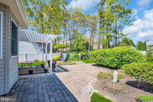 1632 Breakers Dr, Manahawkin, NJ 08050 - view of patio featuring a pergola