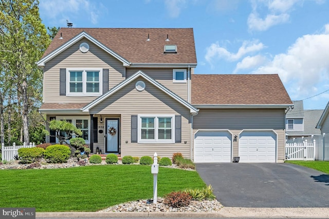 1632 Breakers Dr, Manahawkin, NJ 08050 - traditional-style house featuring roof with shingles, asphalt driveway, and an attached garage