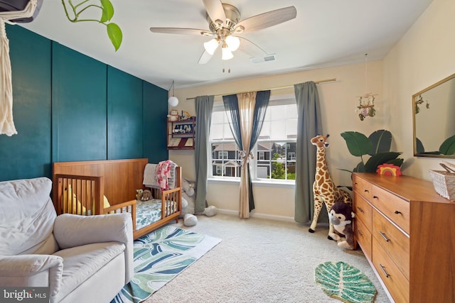 2014 Fauna Dr, Frederick, MD 21702 - sitting room with light colored carpet and ceiling fan