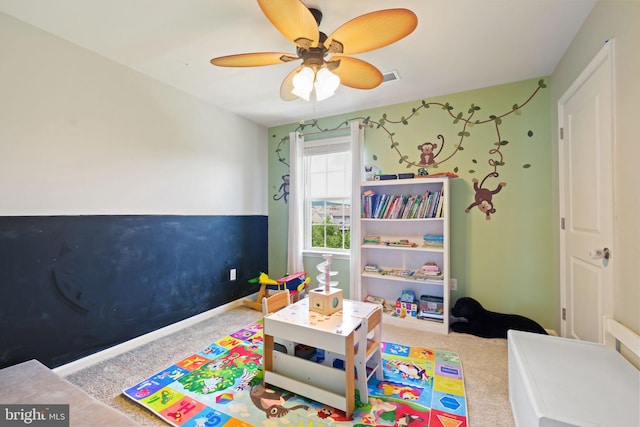 2014 Fauna Dr, Frederick, MD 21702 - playroom featuring carpet flooring and ceiling fan