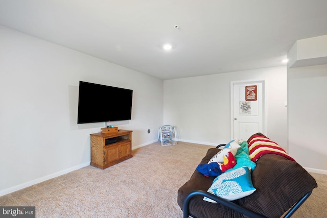 2014 Fauna Dr, Frederick, MD 21702 - living area featuring carpet floors and recessed lighting