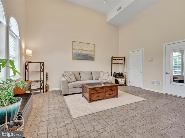 42 Bissenden Way, Reinholds, PA 17569 - living room with a towering ceiling and baseboards