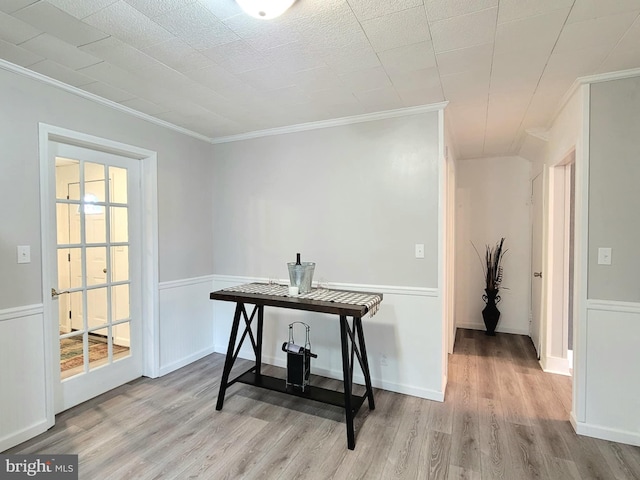 189 Rolling Stone Rd, Kylertown, PA 16847 - interior space with crown molding and wood finished floors
