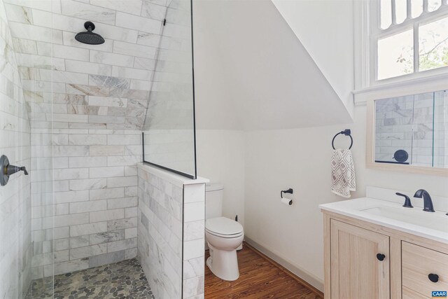 2024 Rivermont Ave, Lynchburg, VA 24503 - full bath featuring walk in shower, vanity, and wood finished floors