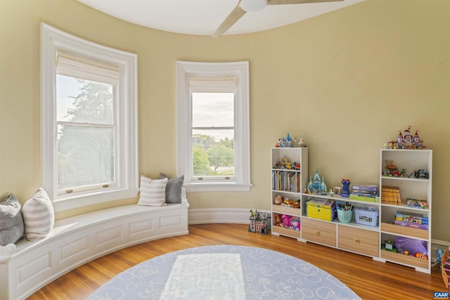 2024 Rivermont Ave, Lynchburg, VA 24503 - game room with wood finished floors and ceiling fan