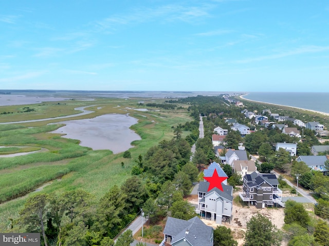 1510 N Bay Shore Dr, Milton, DE 19968 - aerial perspective of suburban area featuring a nearby body of water