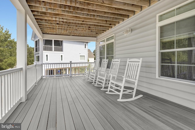 1510 N Bay Shore Dr, Milton, DE 19968 - view of wooden terrace