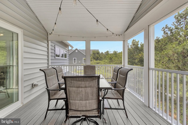 1510 N Bay Shore Dr, Milton, DE 19968 - deck featuring outdoor dining space