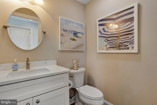 1510 N Bay Shore Dr, Milton, DE 19968 - half bath featuring toilet and vanity