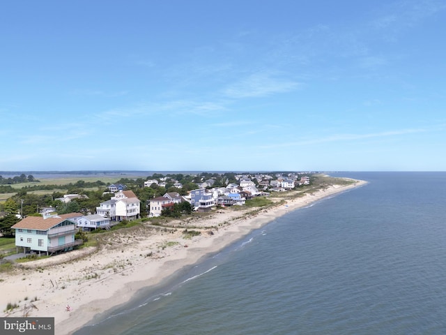 1510 N Bay Shore Dr, Milton, DE 19968 - bird's eye view of waterfront with a beach