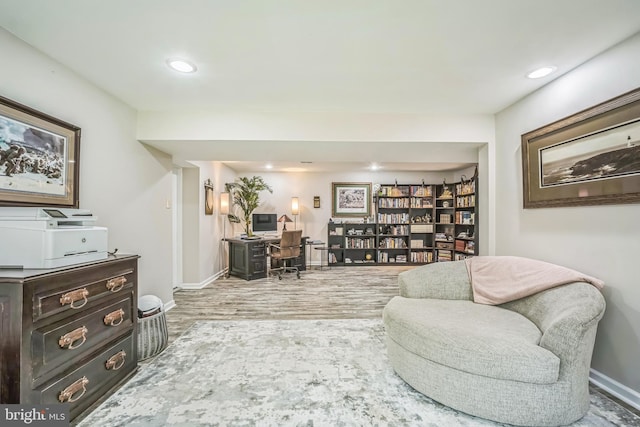 16206 Tiffany Ln, Haymarket, VA 20169 - office space featuring wood finished floors and recessed lighting