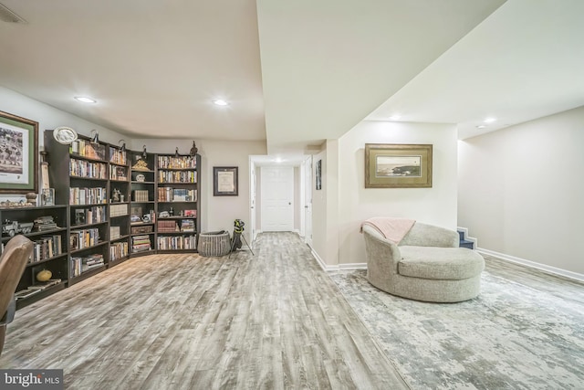 16206 Tiffany Ln, Haymarket, VA 20169 - sitting room featuring wood finished floors and recessed lighting