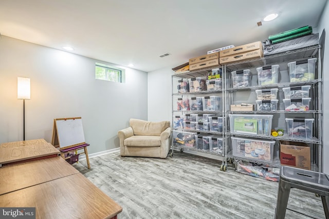 16206 Tiffany Ln, Haymarket, VA 20169 - office space featuring wood finished floors and recessed lighting