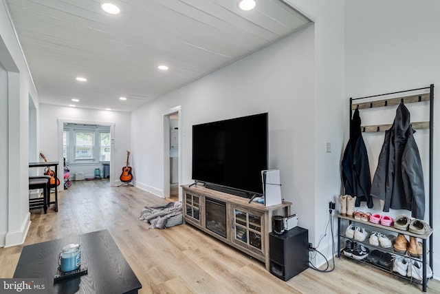 4006 6th St, North Beach, MD 20714 - living room with recessed lighting and wood finished floors