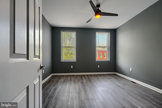 2557 W Baltimore St, Baltimore, MD 21223 - unfurnished room with wood finished floors and ceiling fan