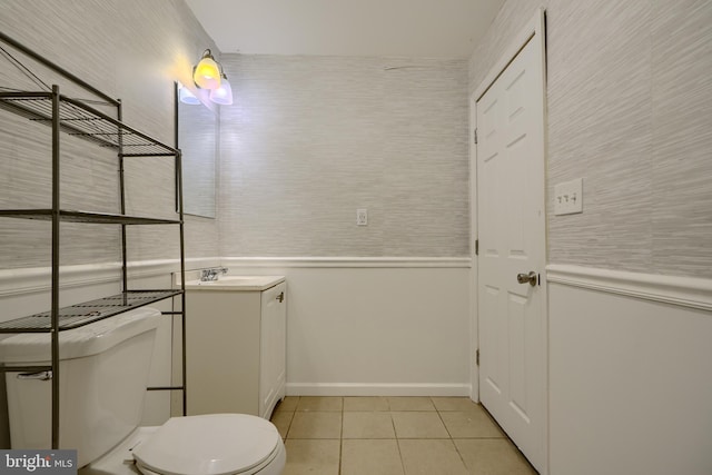 2557 W Baltimore St, Baltimore, MD 21223 - bathroom with tile patterned flooring and vanity