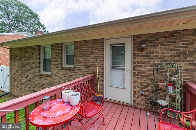 405 Confederate Blvd, Fredericksburg, VA 22401 - view of wooden terrace