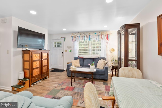 405 Confederate Blvd, Fredericksburg, VA 22401 - living area with light wood-style floors and recessed lighting