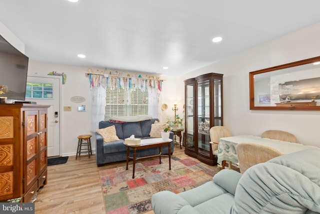 405 Confederate Blvd, Fredericksburg, VA 22401 - living room featuring wood finished floors and recessed lighting