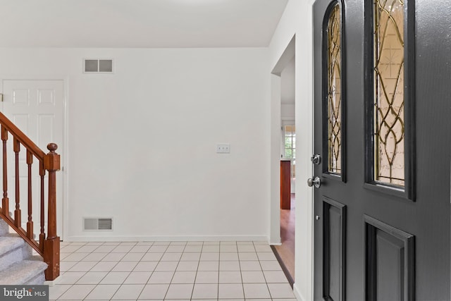 7 Forest Ln, Carlisle, PA 17015 - entryway with stairway and light tile patterned flooring